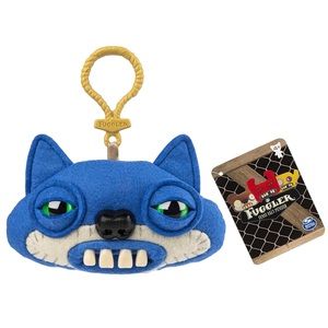 FUGGLER FUNNY UGLY MONSTER COLLECTIBLE PLUSH CLIP-ON SUSPICIOUS FOX BLUE - BNWT